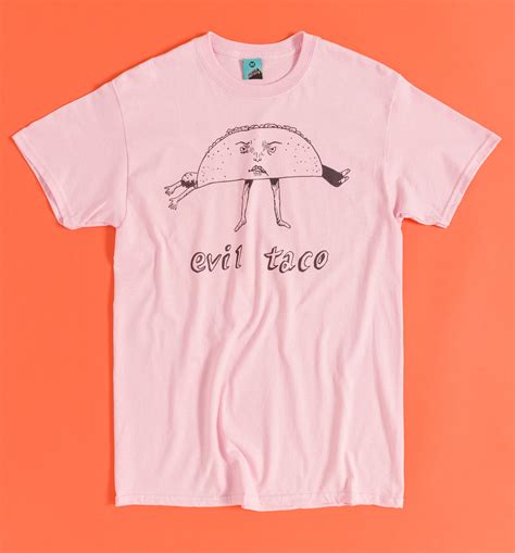 Juno Inspired Evil Taco Pink T Shirt