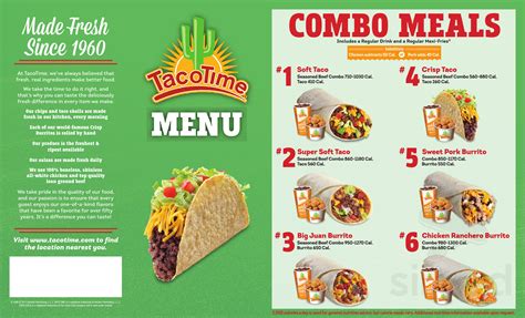 Taco Menu Samples