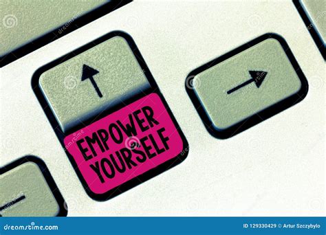 Text Sign Showing Empower Yourself Conceptual Photo Taking Control Of