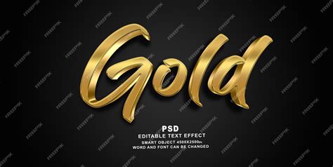 Premium Psd Gold 3d Editable Photoshop Text Effect Style