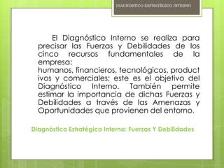 Diagnostico Estrategico Interno Ppt