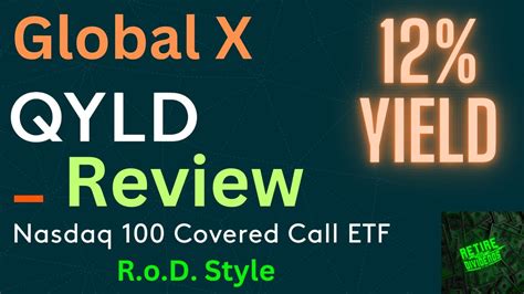 Global X Covered Call Etf Qyld Review Youtube