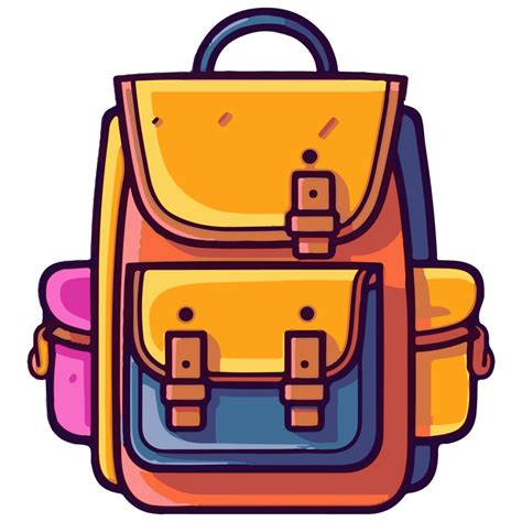 icon cute student backpack 24781343 PNG