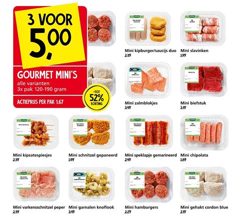 Gourmet Mini S Mini Varkensschnitzel Peper Mini Garnalen Knoflook