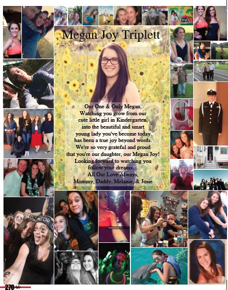 2015 Full Page Ad Parent Designed Senior Yearbook Ads Senior Ads