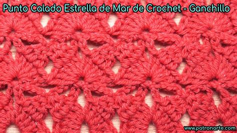 Cómo Tejer El Punto Calado Estrella De Mar De Crochet Ganchillo Paso