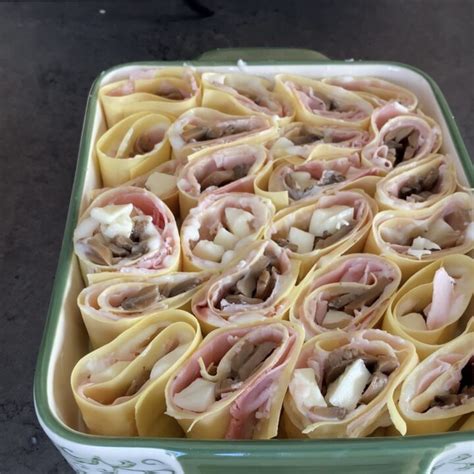 Girelle Di Lasagne Con Prosciutto E Funghi Ricetta Forno Cucina Italiana