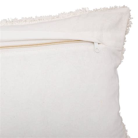 Housse de coussin rectangulaire coton 30 x 50 cm Rory Ivoire Déco