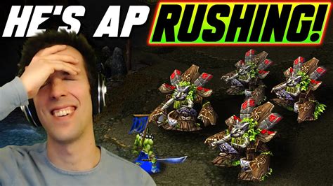 VERY RUSHY GAMES OF WC3 Orcs Elves WC3 Grubby YouTube