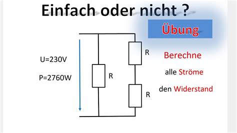 Den Widerstand und Ströme berechnen Eine fortgeschrittene