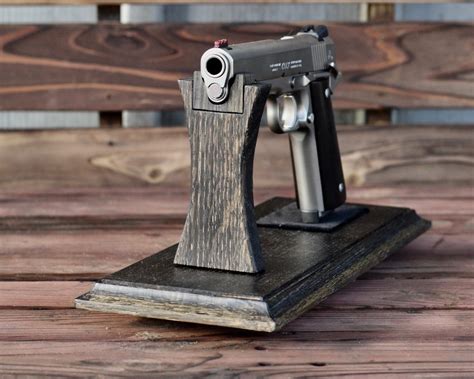 Handcrafted Pistol Stand - Robert Wolfkill