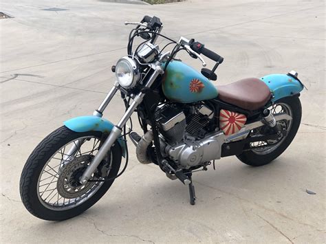 My 2007 Yamaha virago, custom air brush paint job : r/motorcycles