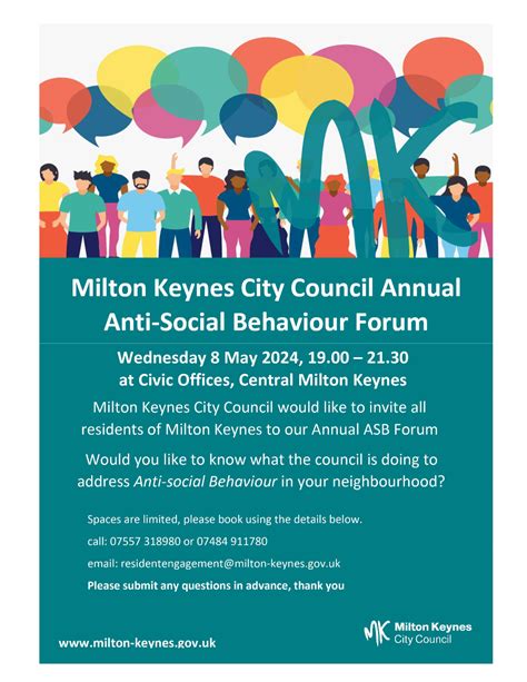 Mkcc Annual Anti Social Behaviour Forum Old Woughton Parish Council