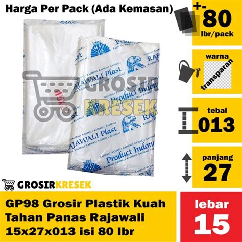 Gp Kantong Plastik Kuah Tahan Panas X X Rajawali Lembar