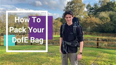 How To Pack Your Bag For Dofe Tipstricks Youtube