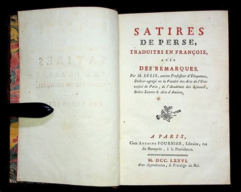 Perse Nicolas Joseph Selis Satires De Perse Traduites Catawiki