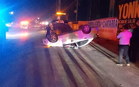 Vuelca Ebrio En El Perif Rico De Torre N El Sol De La Laguna