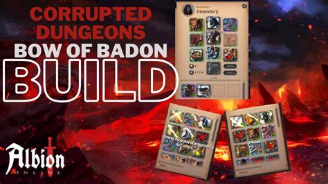 Albion Online Bow Of Badon Build Corrupted Dungeons Slayer YouTube