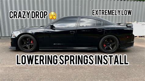 Installing Eibach Sportline Lowering Springs On My Dodge Charger Srt8 😳 Youtube