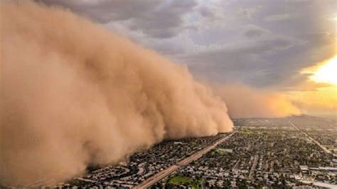 Una gran tormenta de arena cubrió toda la ciudad de Phoenix RPP Noticias