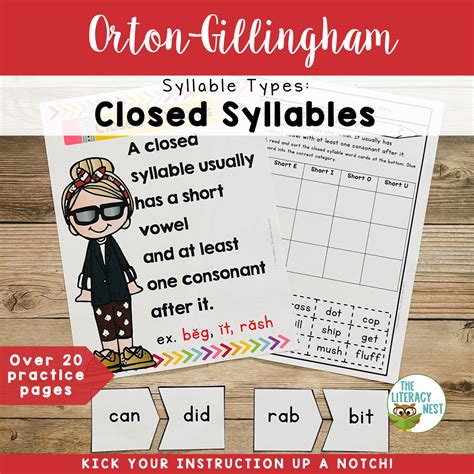 Closed Syllable Activities For Small Group Reading W Orton Gillingham