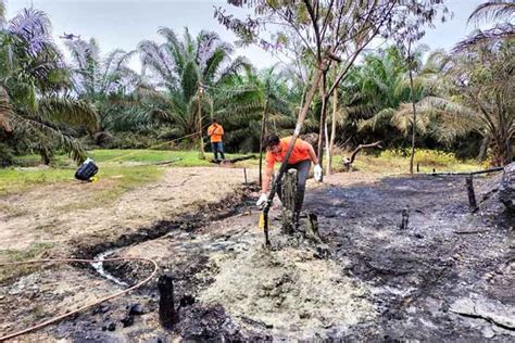 Sumur Minyak Di Aceh Timur Terbakar Seorang Jadi Tersangka ANTARA