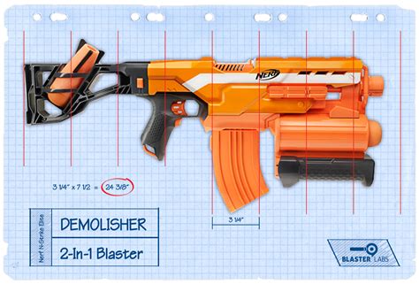 Demolisher Tech Chart | Nerf N-Strike Elite | Blaster Hub