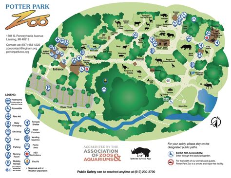 Zoo Map | Potter Park Zoo