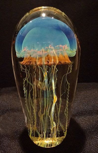 Blue Moon Glass Jellyfish Sculpture By Richard Satava Richard Art