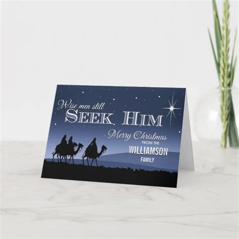 Wise Men Still Seek Him Christmas Holiday Card Zazzle