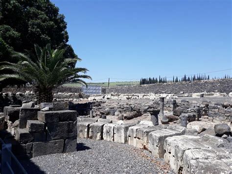 Ruins of the Old Village of Capernaum, Israel. Stock Image - Image of archaeological, antique ...