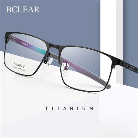 Bclear Gafas Retro De Titanio Para Hombre Anteojos Con Marco Ptico De