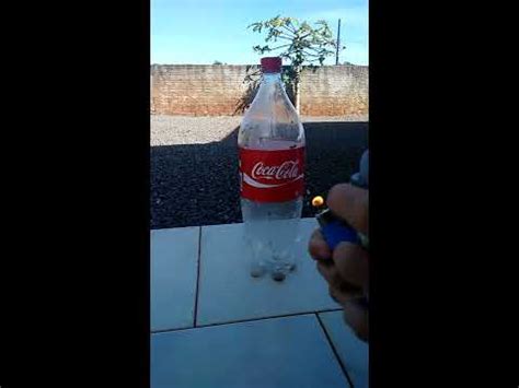 FUI QUEIMAR A GARRAFA DE COCA E OLHA NO QUE DEU YouTube