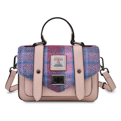 Pink Tartan Bag Harris Tweed Scotland The Shepherd S Knot