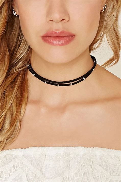 Faux Suede Choker Forever 21 Black Velvet Choker Necklace Chokers