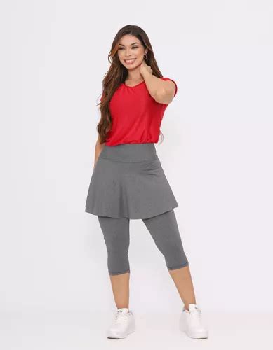 Conjunto Capri Saia Evasê Roupa Fitness Evangelica Parcelamento sem juros