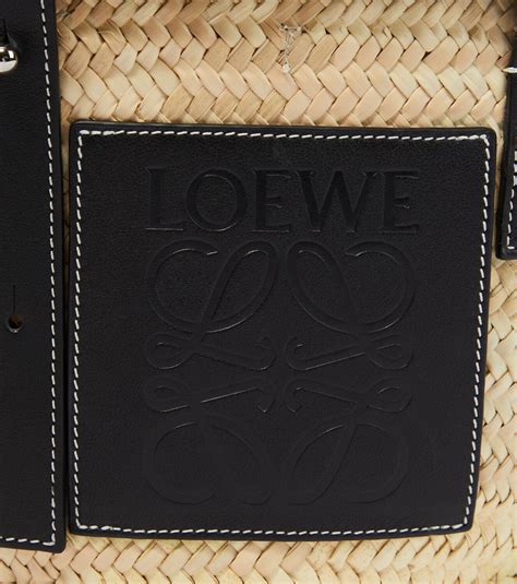 Loewe Paula S Ibiza Small Leather Trimmed Basket Tote Loewe