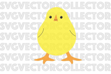 Cute Chicken Baby Chick Svg Eps Png Dfx Clip Art Instant Etsy