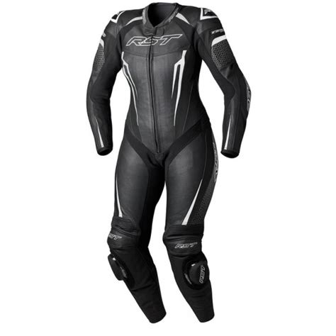 Mono De Piel Rst Tractech Evo 5 Ce Mujer Negro Blanco Negro