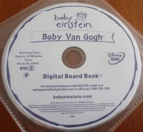 BABY EINSTEIN BABY Van Gogh World Of Colours DVD 2003 Vincent Van