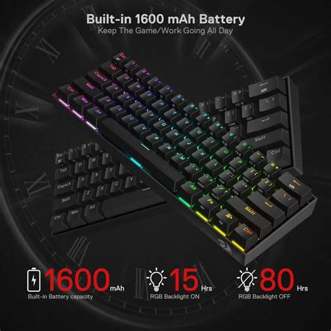 Redragon K Pro Draconic Rgb Gaming Wireless Mechanical Keyboard