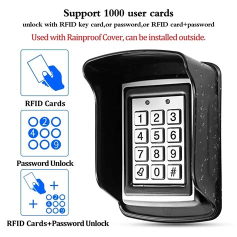 Goldbridge Access Control Id Card Reader With Keypad Waterproof Smart