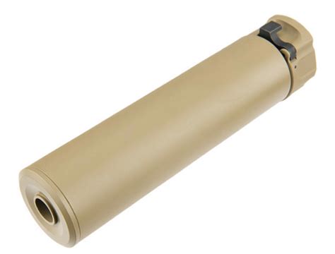 SOLD SOCOM QD BARREL EXTENSION W FLASH HIDER TAN HopUp Airsoft