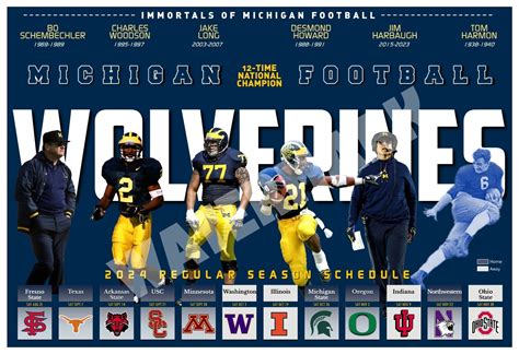 Michigan Football Schedule 2024 Schedule Rois Vivien