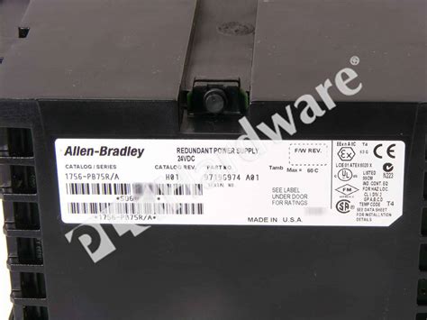 PLC Hardware Allen Bradley 1756 PB75R ControlLogix Redundant Power Supply