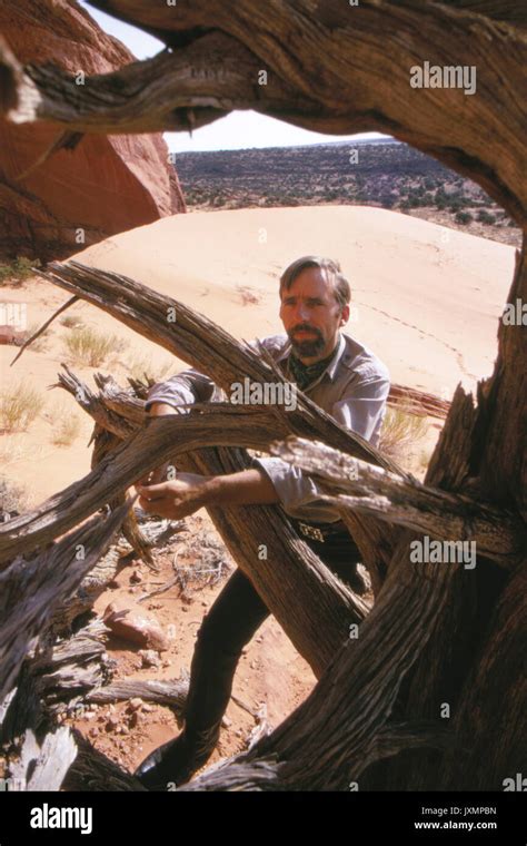 Edward Abbey, author of Desert Solitaire, shown here in the desert at ...