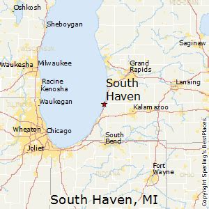 South Haven Michigan Map – Map Vector