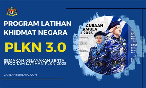 program latihan khidmat negara plkn  syarat kelayakan