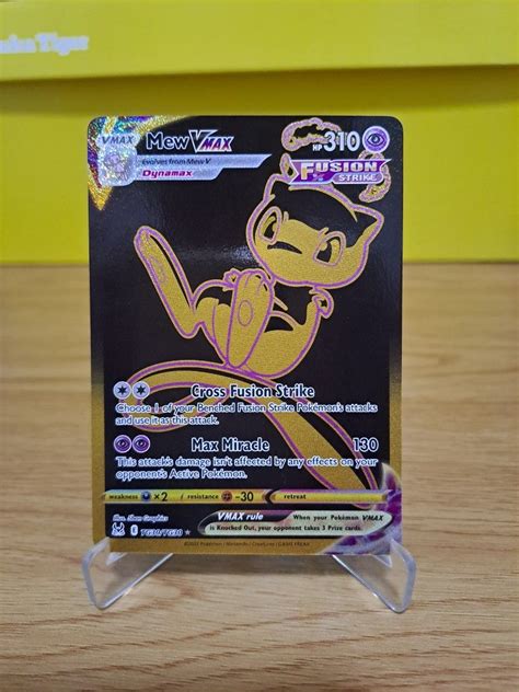 Mew Vmax Gold Secret Fusion Strike Pokemon Card Hobbies Toys Toys