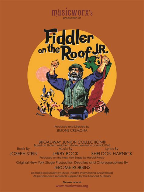 Fiddler On The Roof Jr 2021 Musicworx